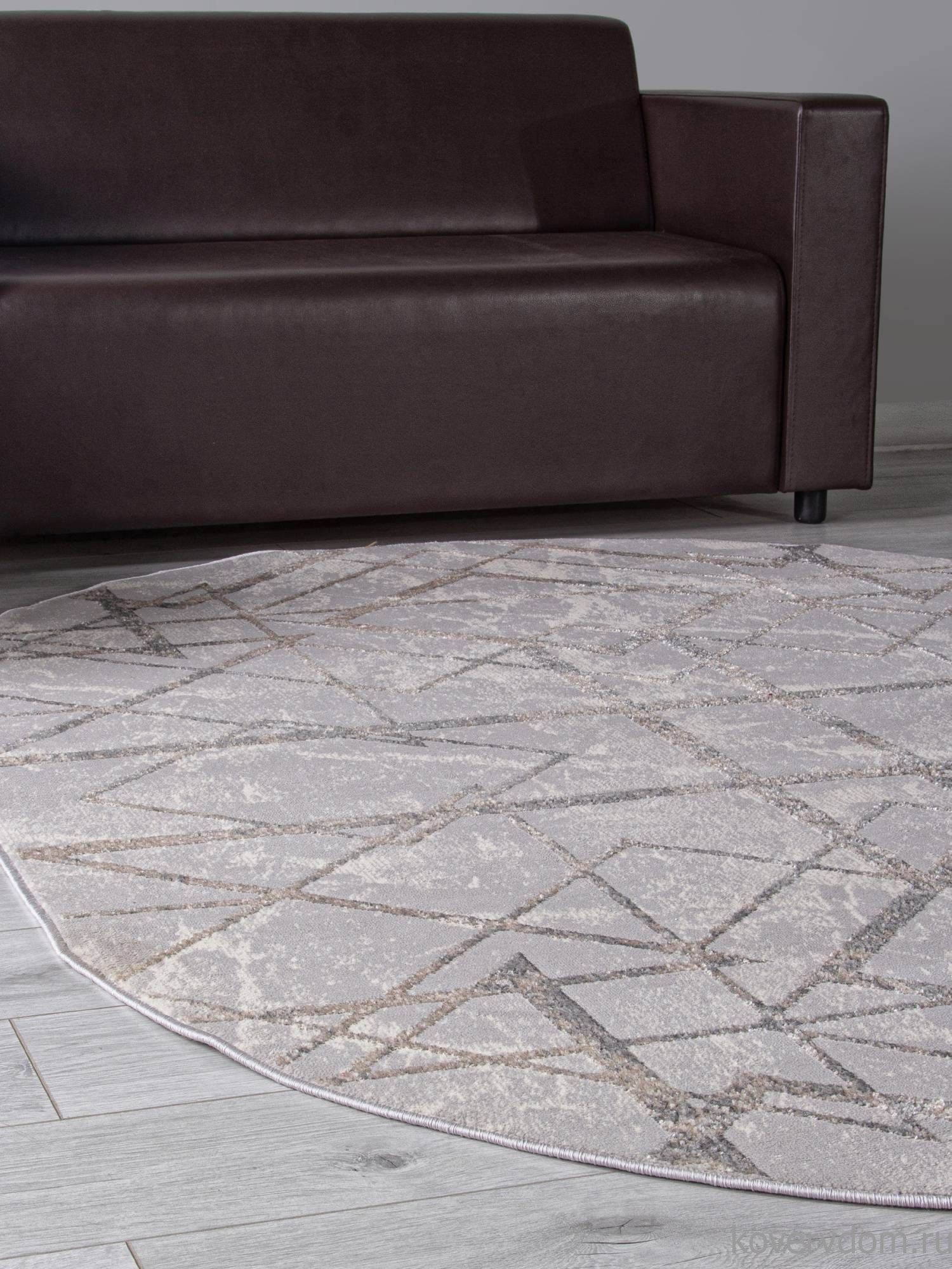 Ковер LIMAN F480 GRAY-BEIGE Овал