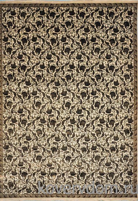 Ковер ручной работы из шелка и шерсти Silk-Wool FR-1A Ivory