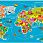 Детский ковер Карта Мира DISNEY D3VN001 MIX