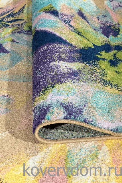 Ковер детский с цветами FUNKY TOP MAG azure Ковер детский с цветами FUNKY TOP MAG azure