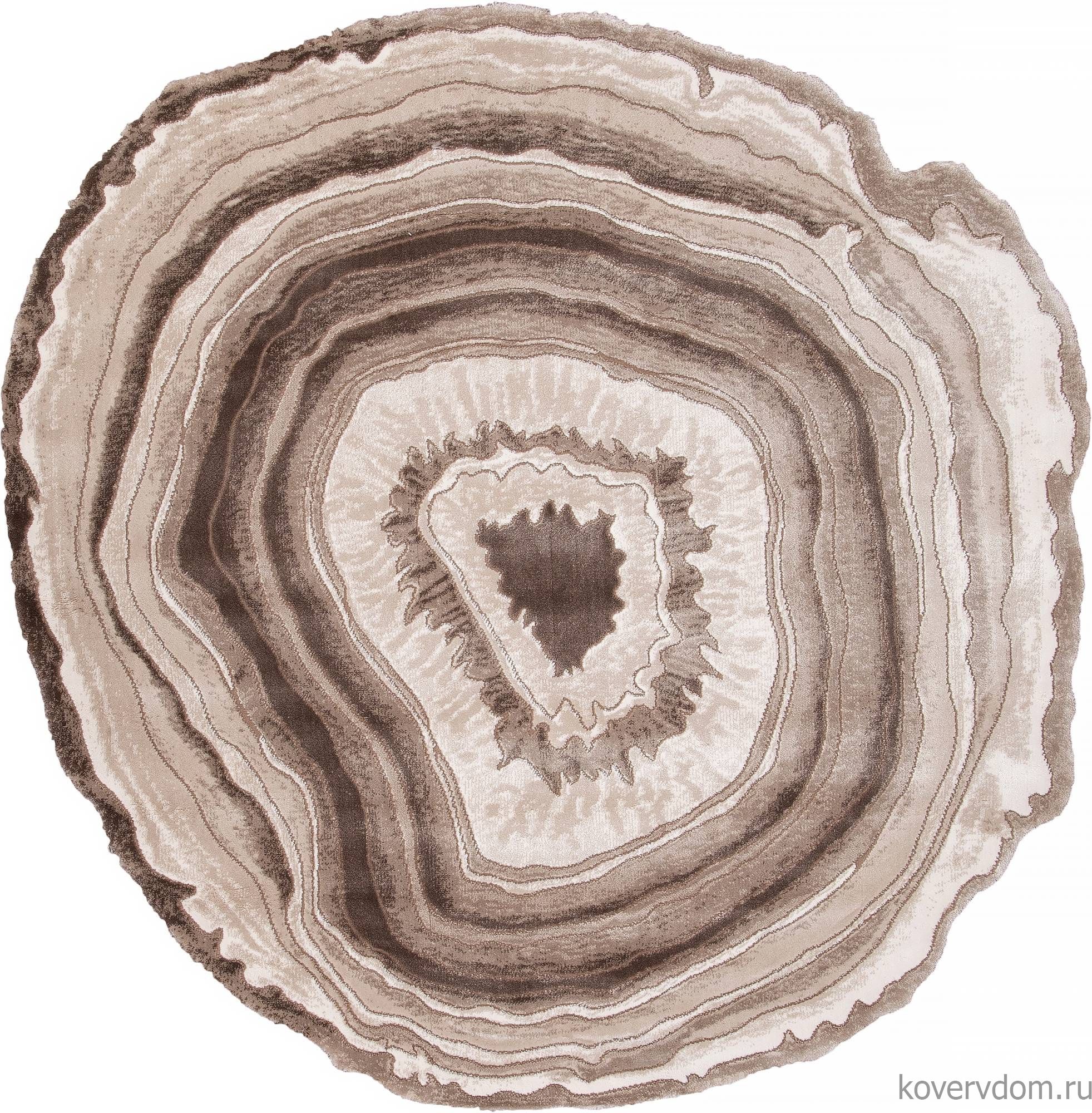 Ковер SAFIR 00847A BROWN / BROWN Круг