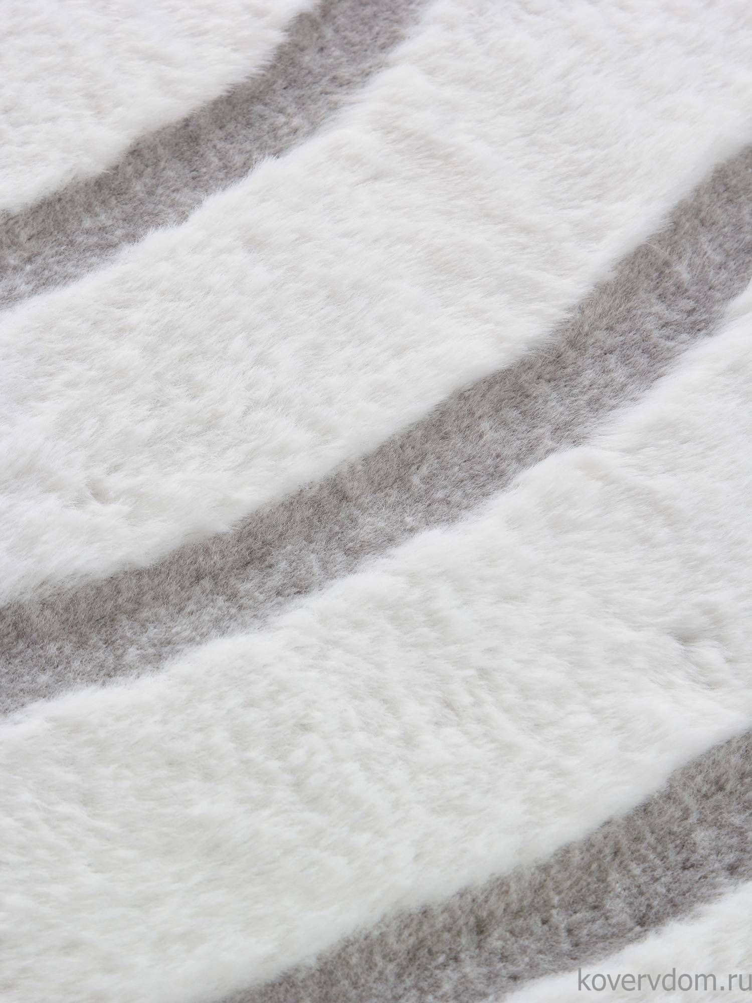 Ковер из искусственного меха RABBIT CARVING PX4002 CREAM / GREY