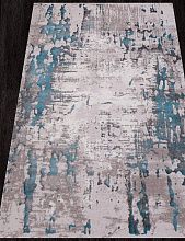 Ковер из Турции синий TEMPO 0101TA GREY / L.BLUE