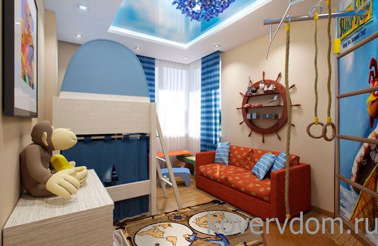 Детский ковер МОРСКОЙ КАРТА МИРА ПИРАТОВ Детский ковер МОРСКОЙ КАРТА МИРА ПИРАТОВ