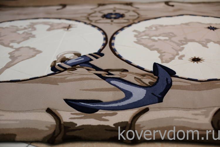Детский ковер МОРСКОЙ КАРТА МИРА ПИРАТОВ Детский ковер МОРСКОЙ КАРТА МИРА ПИРАТОВ