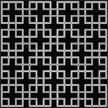 Ковер с геометрическим рисунком SCANDINAVIAN 88601-06 квадрат