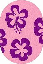 Ковер длинноворсовый розовый COMFORT SHAGGY 2 s605 PINK-PURPLE Овал