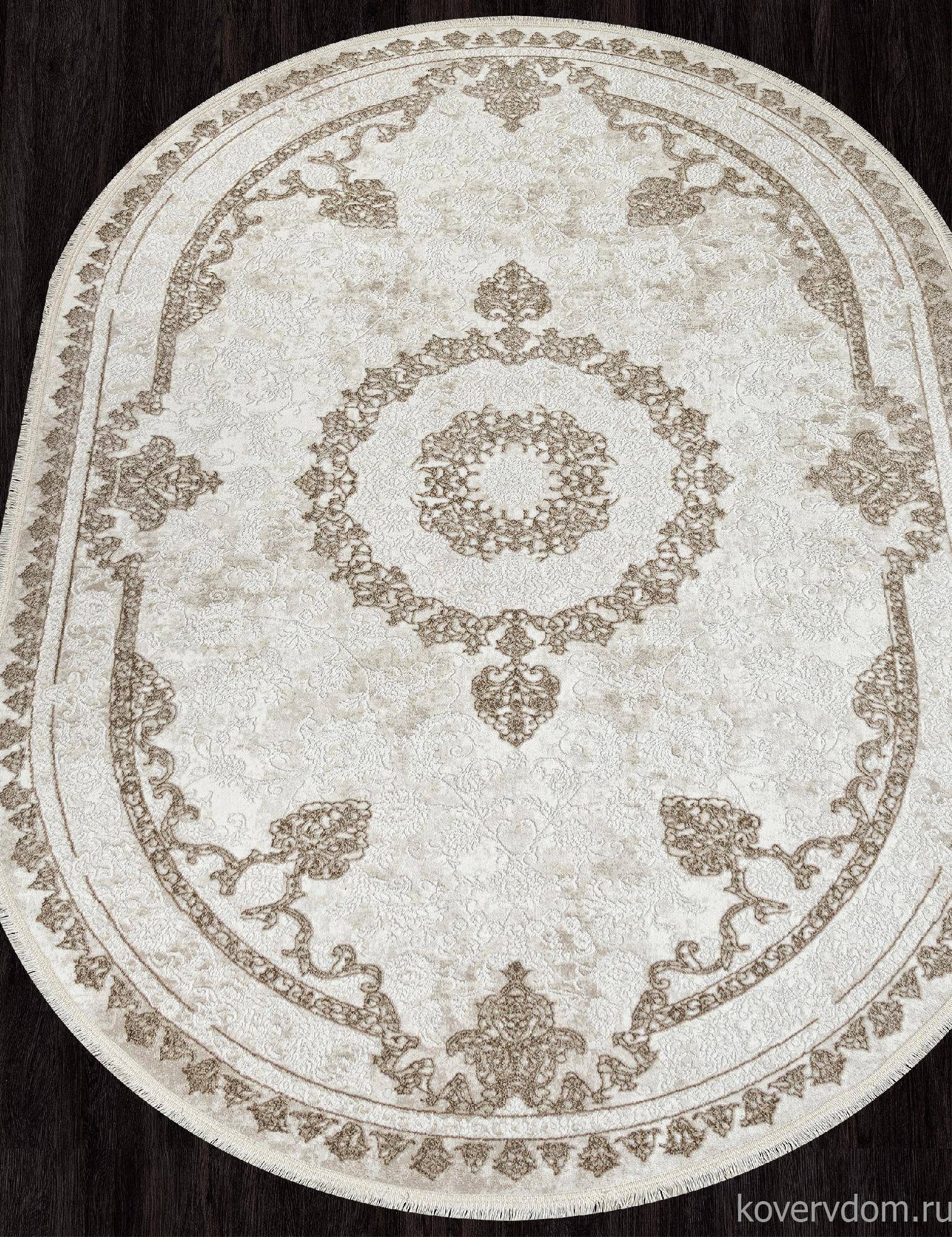 Ковер SANDALI 30231Y BEIGE / L.GREY Овал Ковер SANDALI 30231Y BEIGE / L.GREY Овал