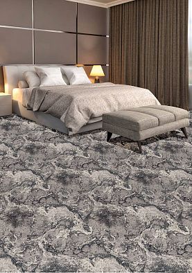 Ковровая Дорожка Рулоны обработанные Принт ТАГИЛ Серый