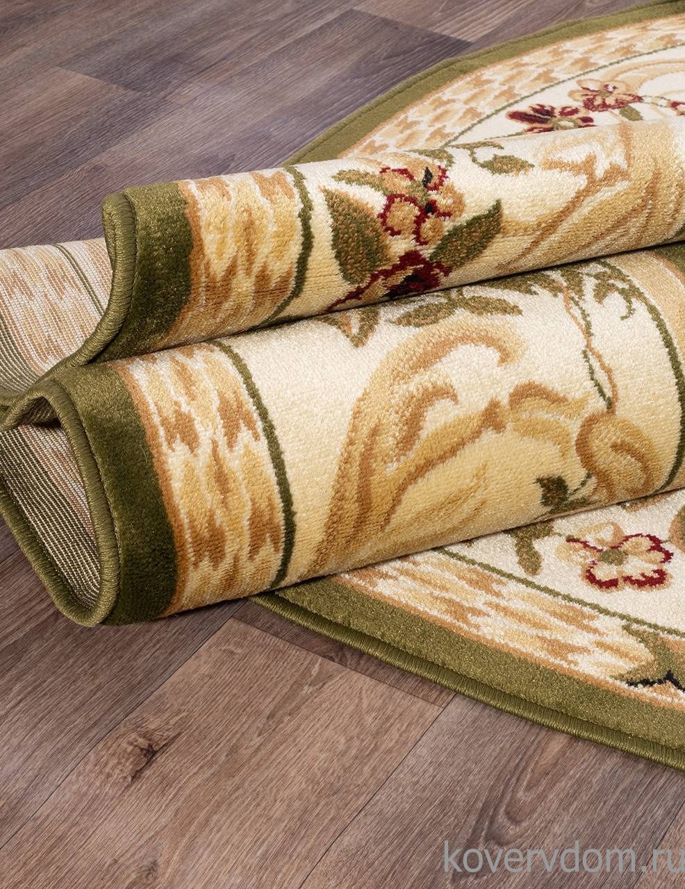 Ковер OLYMPOS d057 GREEN Овал
