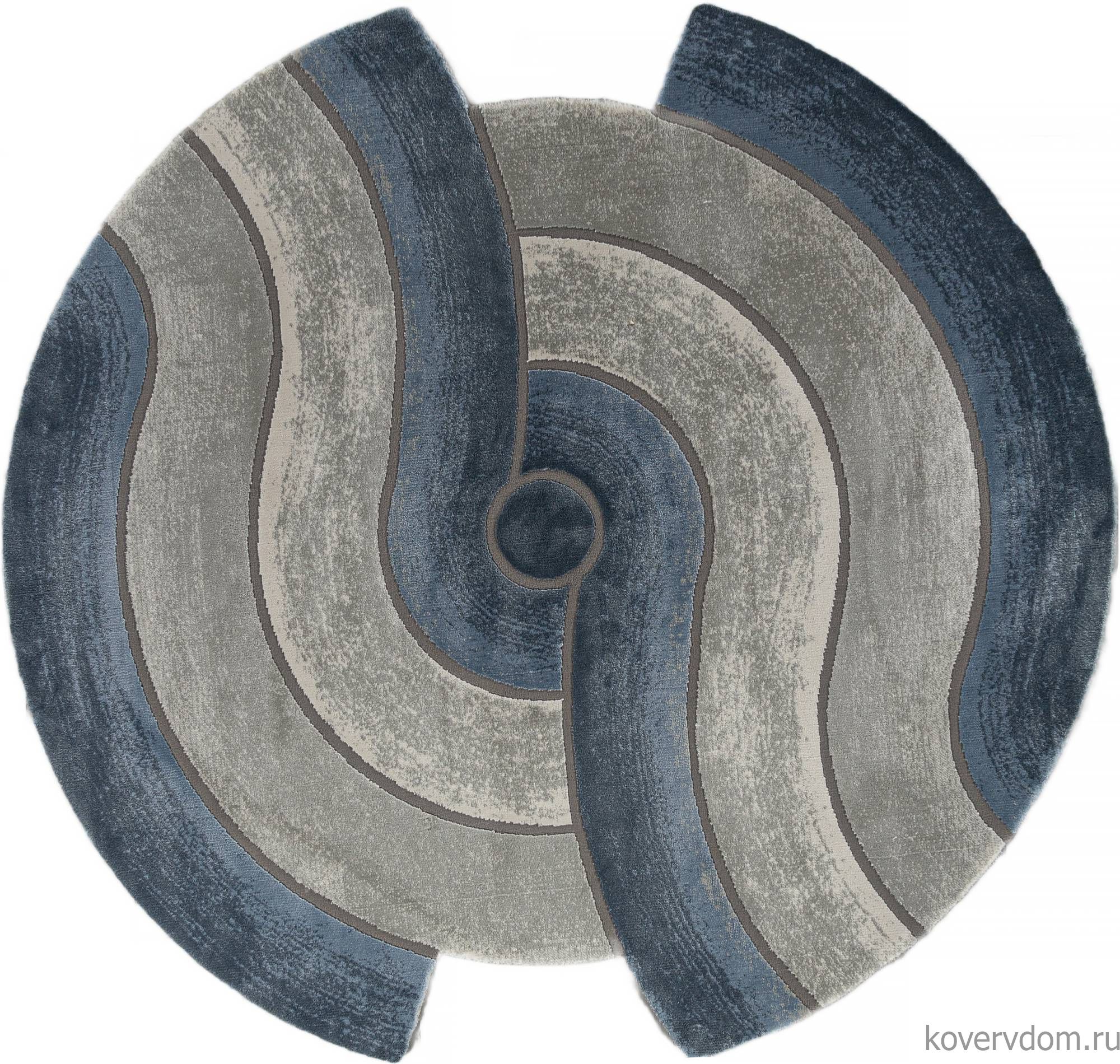 Ковер SAFIR 00836T GREY / BLUE Круг Ковер SAFIR 00836T GREY / BLUE Круг