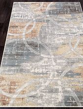 Круглый ковер МАТРИКС 89876 6220 V Серый / Бежевый