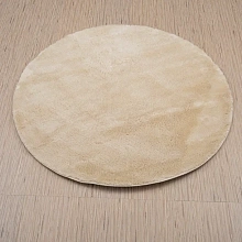 Ковер длинноворсовый бежевый из искусственного меха Chic 1000A BEIGE_2000 круг