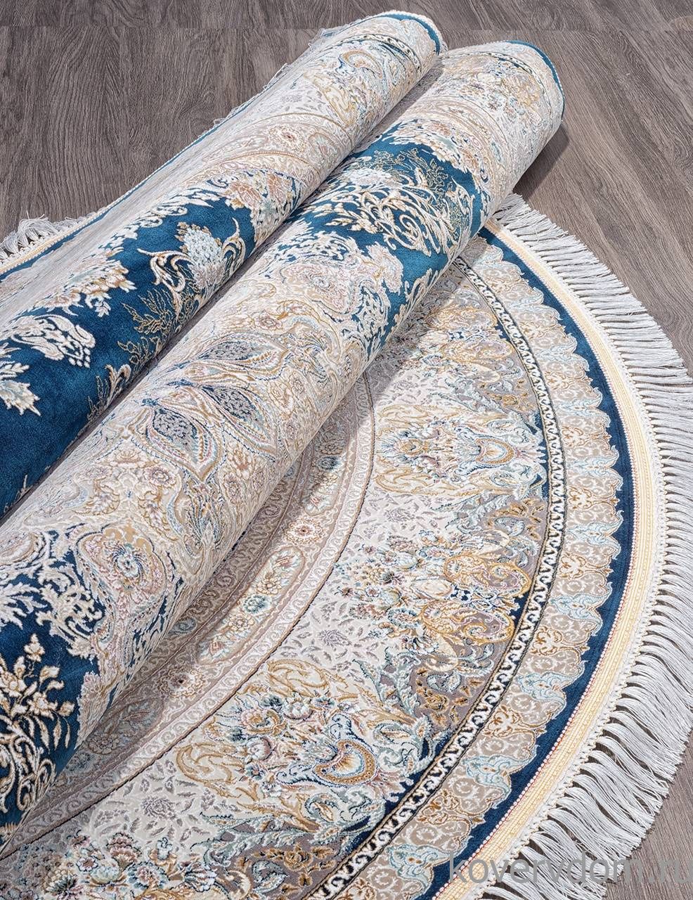 Ковер FARSI 1500 267 DARK BLUE Круг Ковер FARSI 1500 267 DARK BLUE Круг