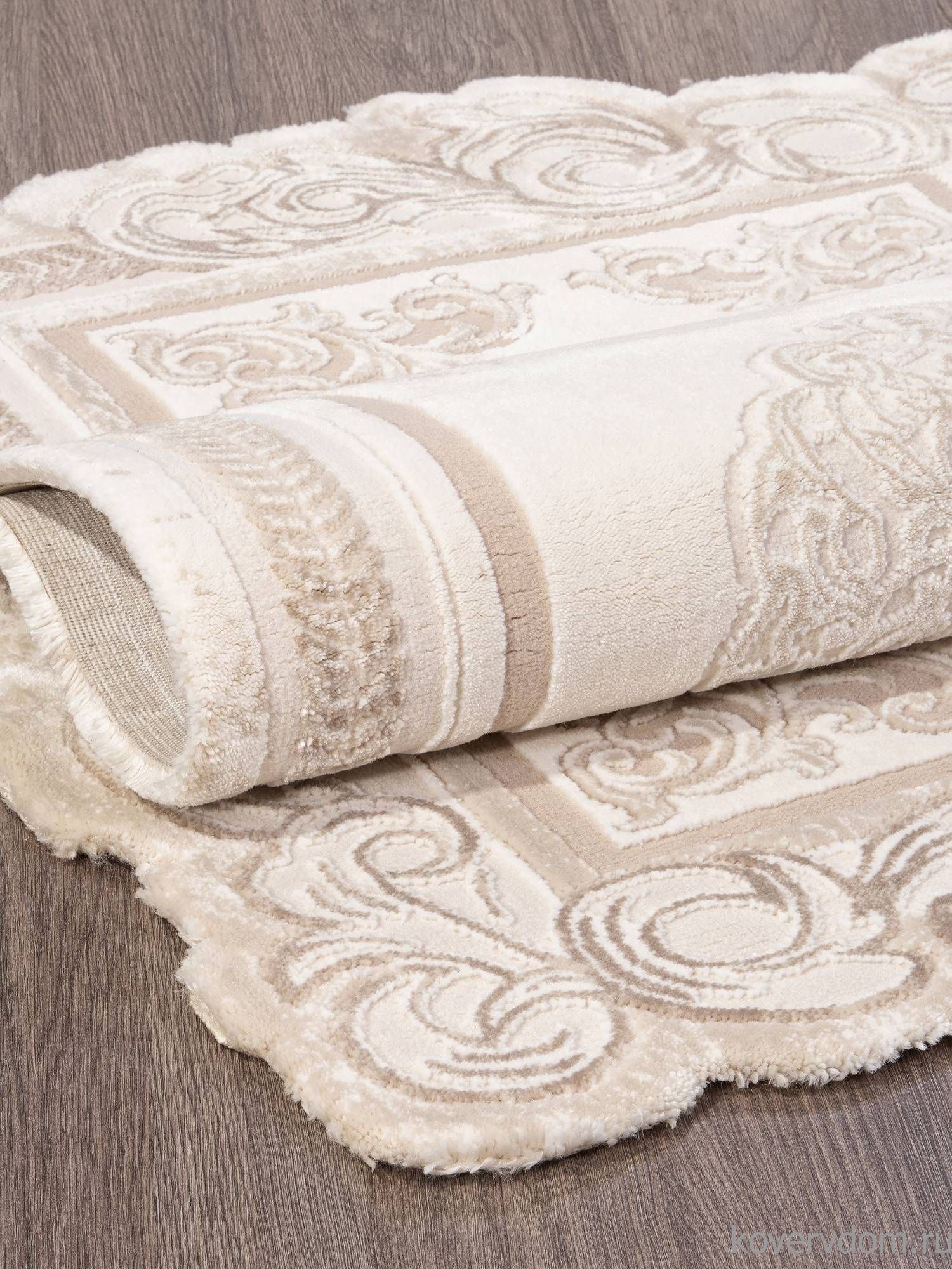 Ковер SAFIR 00881A BEYAZ / BEYAZ Ковер SAFIR 00881A BEYAZ / BEYAZ