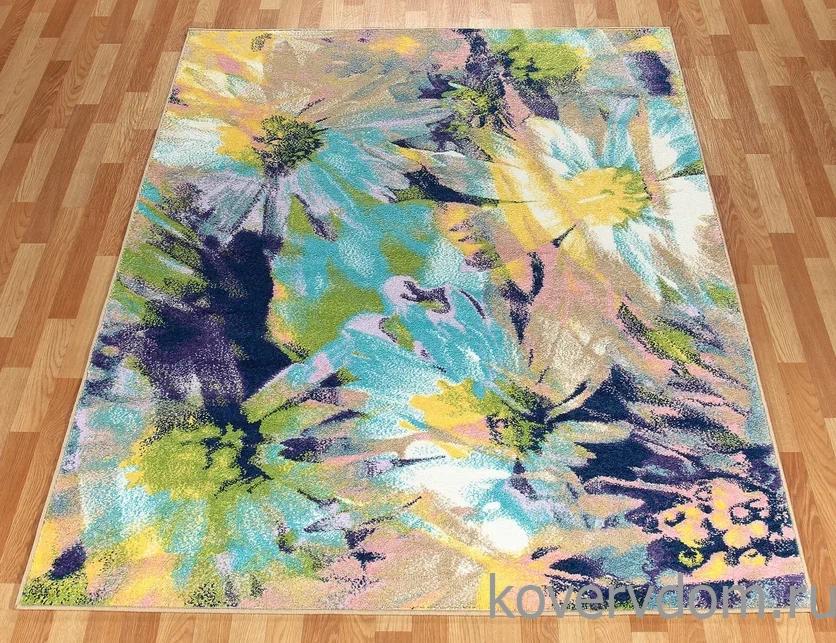 Ковер детский с цветами FUNKY TOP MAG azure Ковер детский с цветами FUNKY TOP MAG azure
