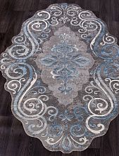 Круглый ковер SAFIR 00858T BLUE / BLUE