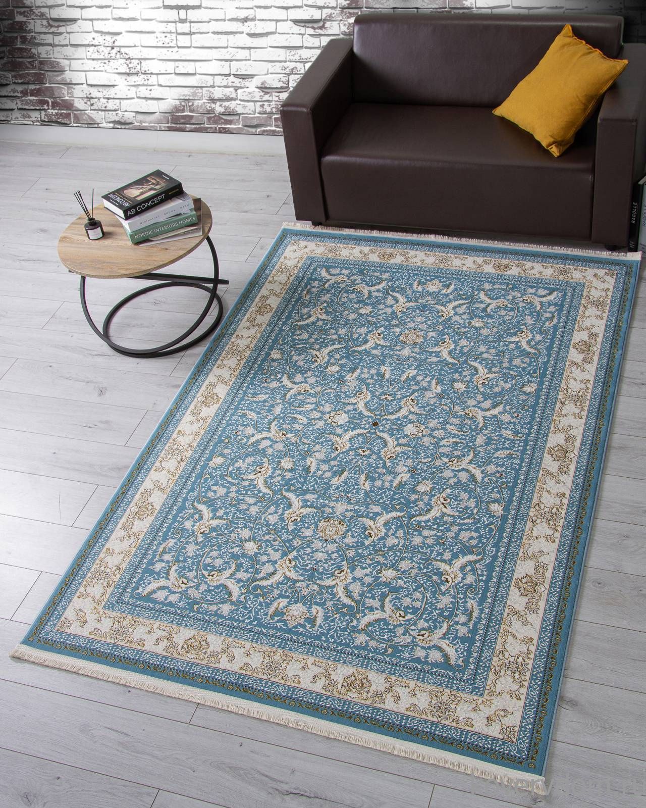 Ковер ZARINA M101B BLUE SHIRINK / BLUE SHIRINK