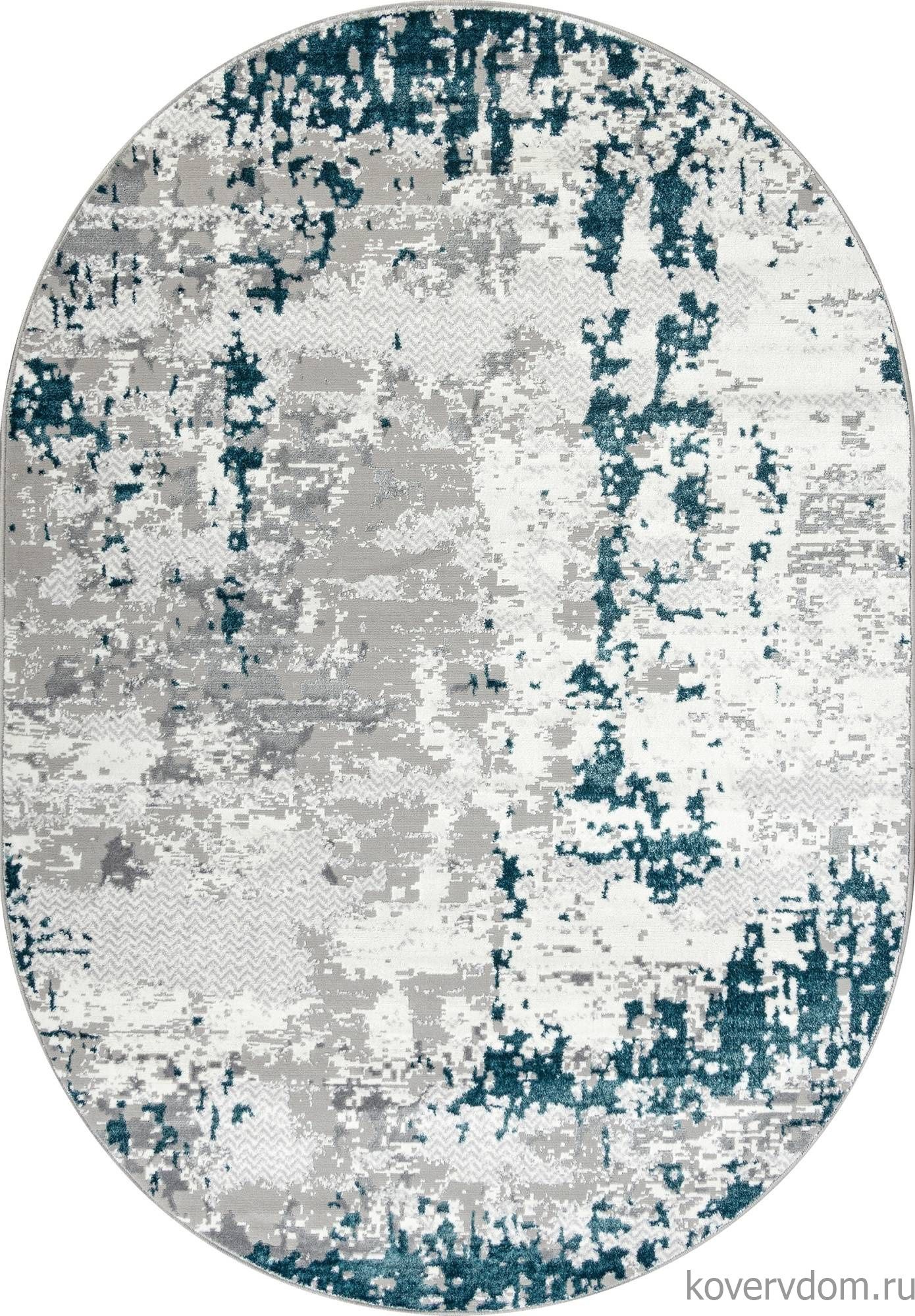 Ковер PALERMO F282 GRAY Овал