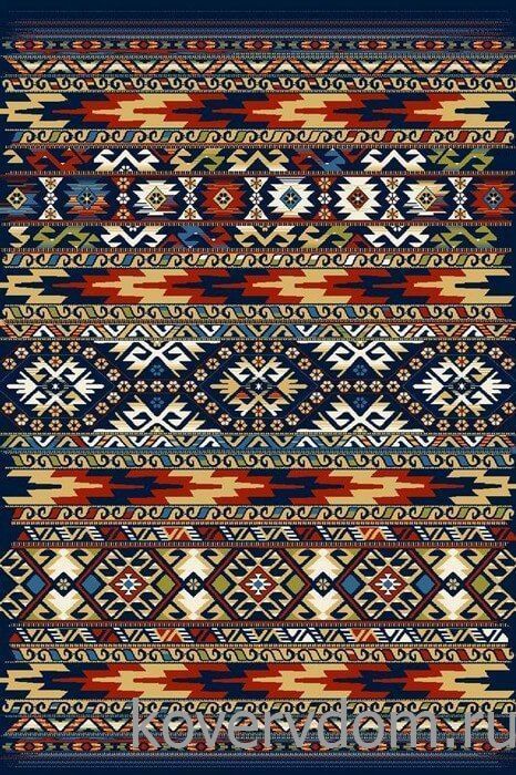 Ковер STANDARD Kamal navy blue Скандинавиан Ковер STANDARD Kamal navy blue Скандинавиан