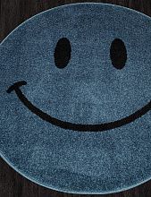 Ковер синий SMILE 2 NC19 BLUE Круг