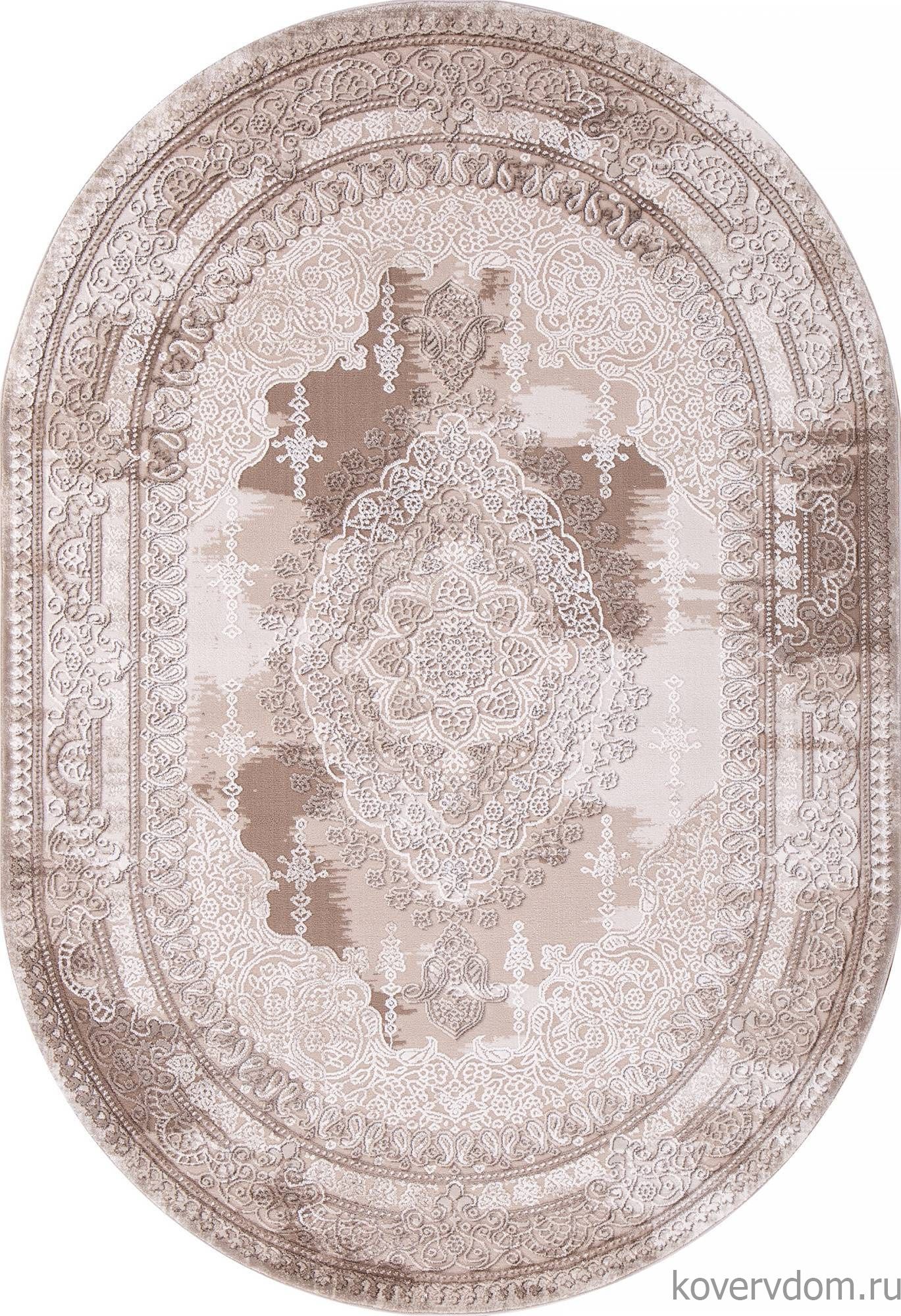 Ковер ARMINA 03704A BROWN / BROWN Овал