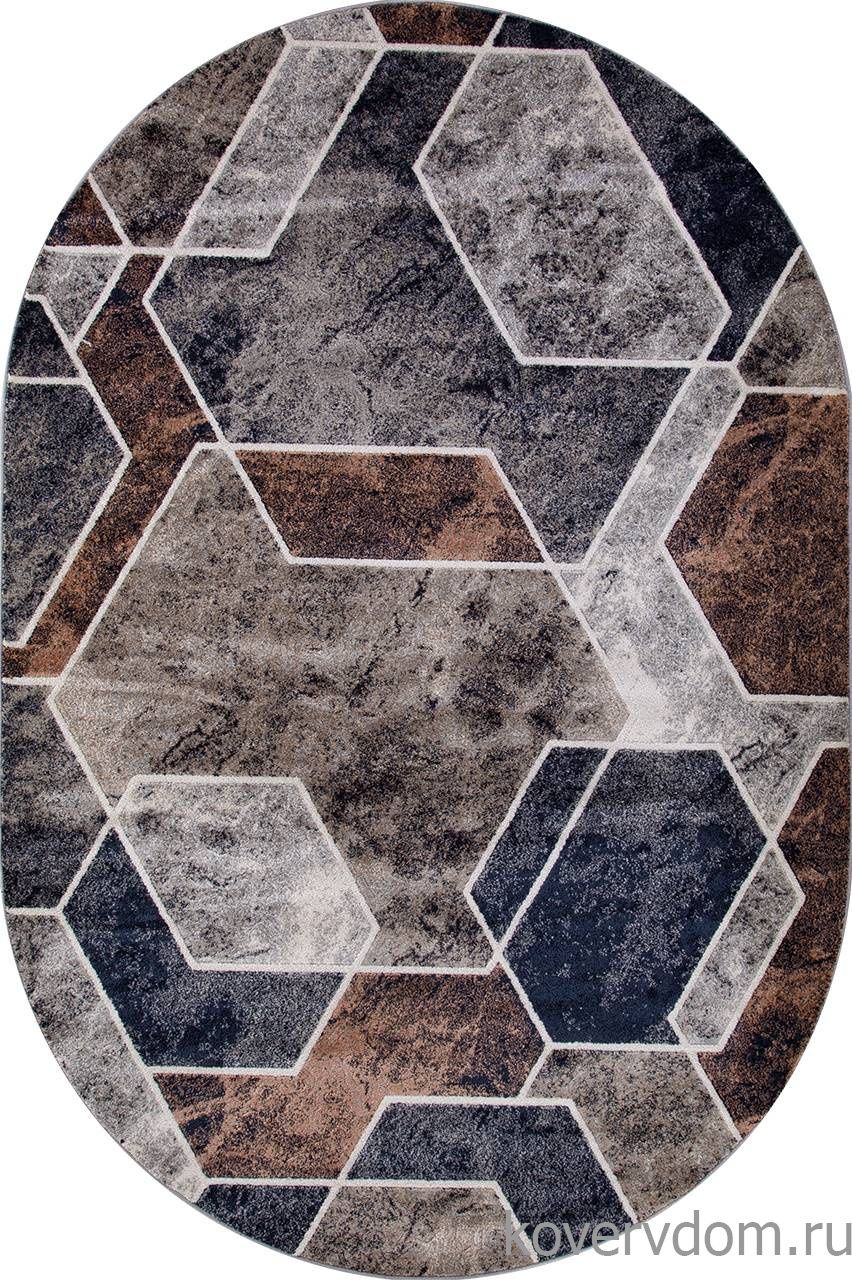 Ковер BOSTON D753 BEIGE-GRAY Овал Ковер BOSTON D753 BEIGE-GRAY Овал