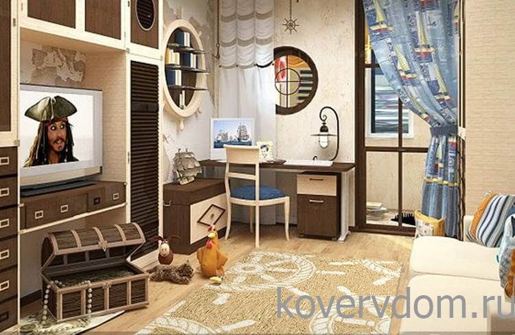 Ковер МОРСКОЙ Корабельные Штурвалы бежевый Ковер МОРСКОЙ Корабельные Штурвалы бежевый