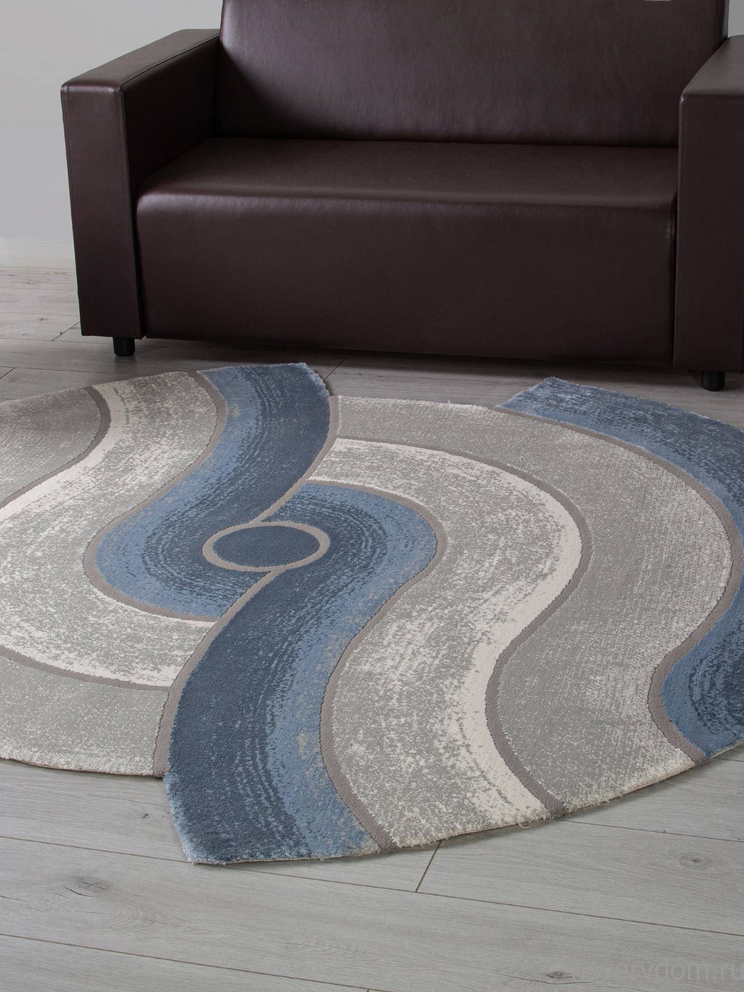 Ковер SAFIR 00836T GREY / BLUE Круг Ковер SAFIR 00836T GREY / BLUE Круг