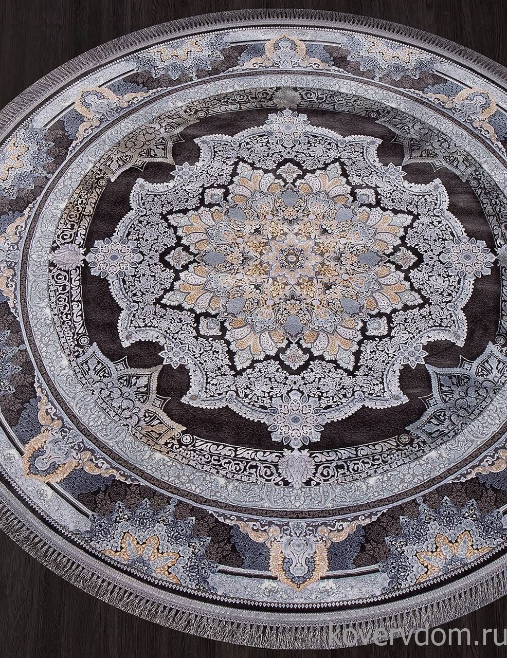 Ковер FARSI 1200 266 DARK GRAY Круг