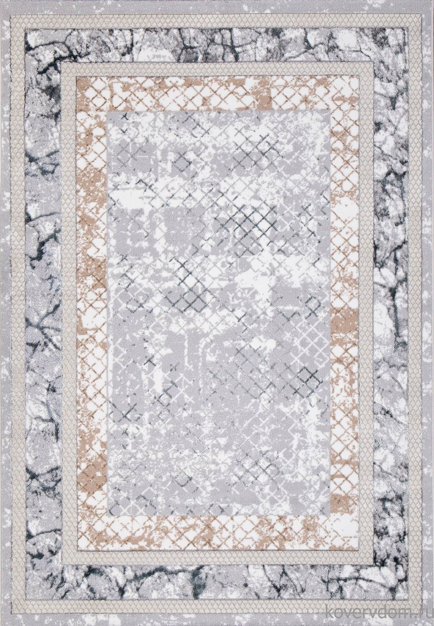 Ковер PERU C074A D.GREY SHIRINK / BLUE FDY