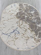 Современный ковер серый MOSSO 27231A GRY / NAVY Овал