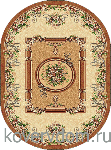 Ковер Агат 123-01 ОВАЛ 