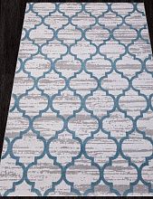 Ковер из Турции синий Valentino M012A D.GREY SHRINK / L.BLUE HEATSET