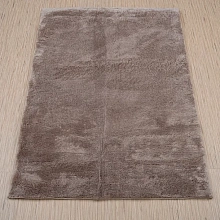 Однотонный ковер коричневый из искусственного меха Chic 1000A BROWN_3000