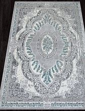 Ковер в гостиную бирюзовый PALERMO F290 GRAY