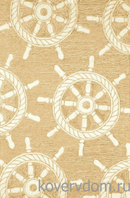 Ковер МОРСКОЙ Корабельные Штурвалы бежевый Ковер МОРСКОЙ Корабельные Штурвалы бежевый