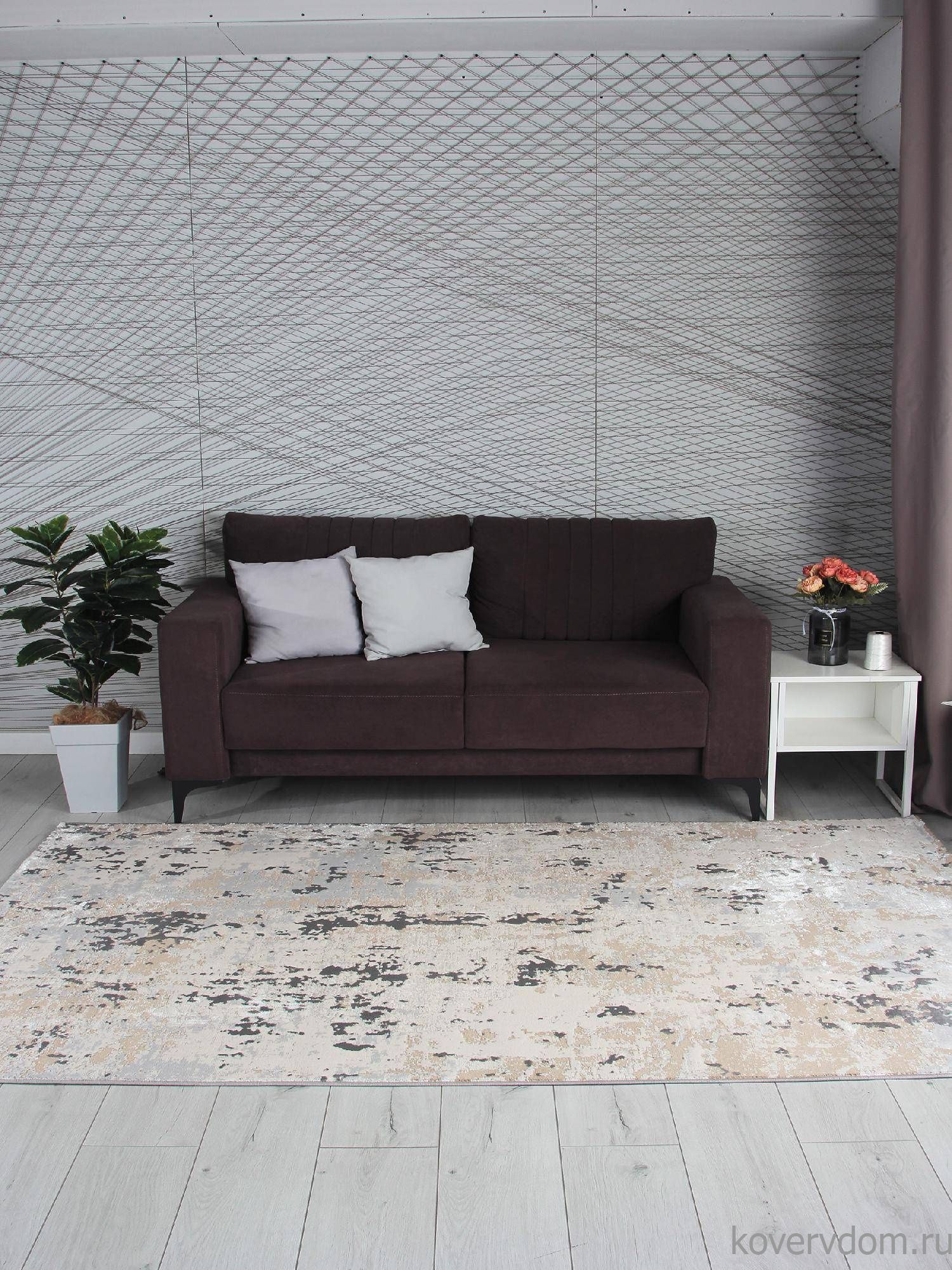 Ковер AMELI 5575A S.BEIGE / P.WHITE